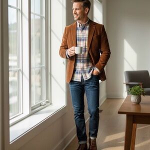 Tommy Bahama Men’s Plaid Button-Down Shirt Blue Green Pink Medium M